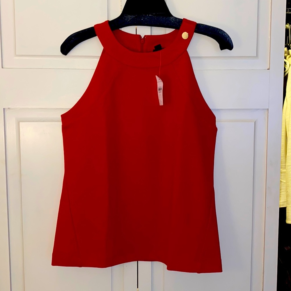 Ann Taylor Red Halter
